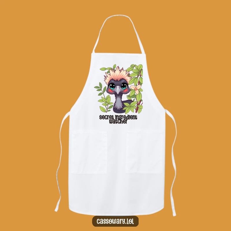 Funny Cassowary Kitchen Watchdog Apron: Keep an Eye on Dinner