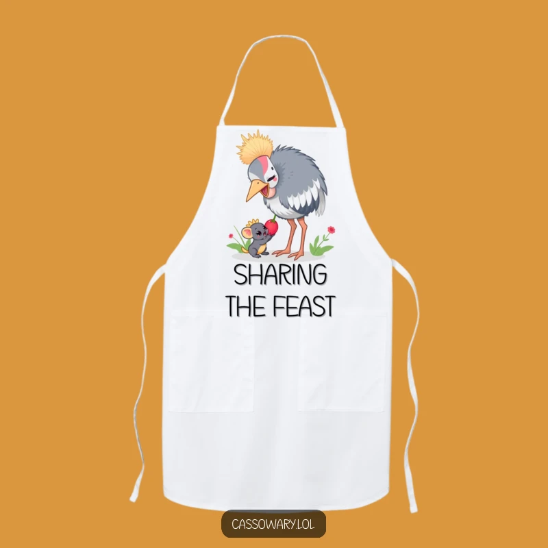 Funny Cassowary Berry Share Apron - Cook with Generosity!