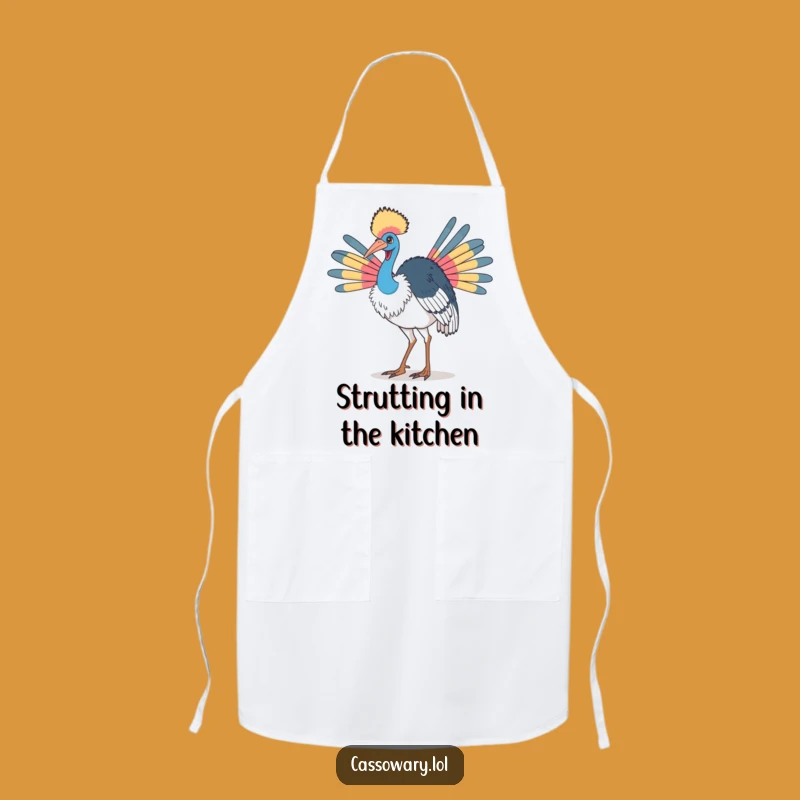 Funny Proud Cassowary Apron: Strut Your Stuff in the Kitchen