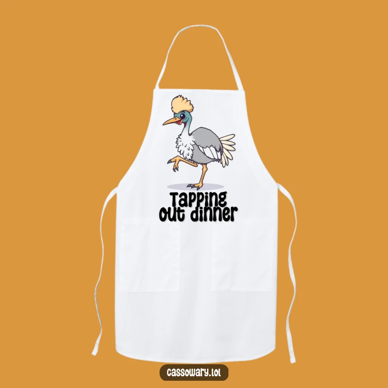 Funny Cassowary Rhythm Apron: Cook with Energetic Avian Style