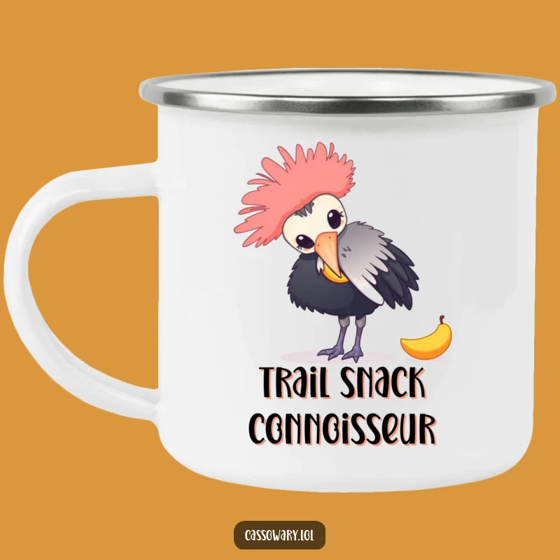 Adventure Ready Funny Cassowary Camp Mug: Outdoor Humor Gift
