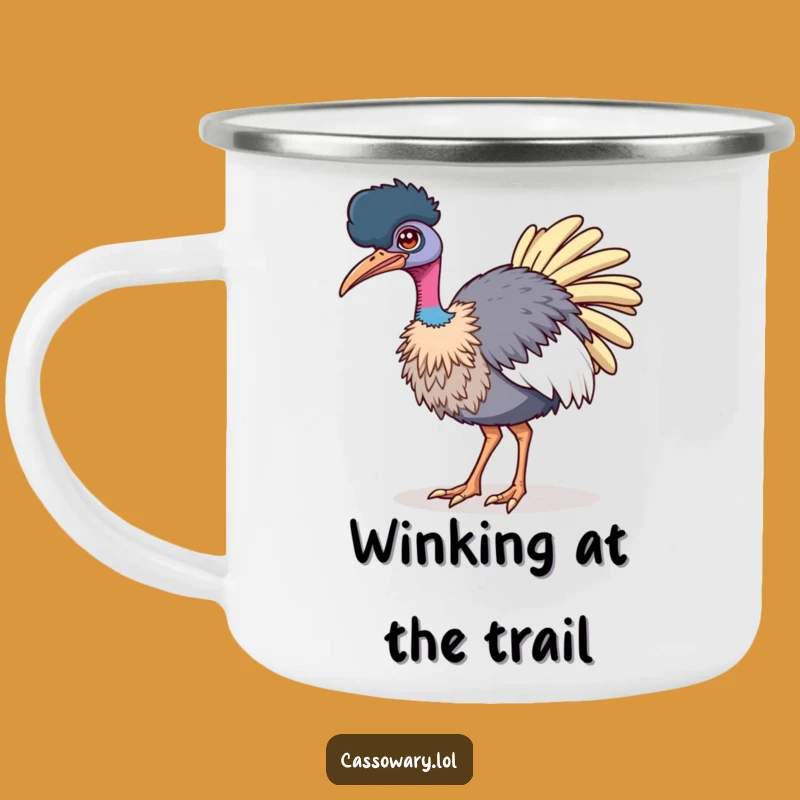 Adventure Bold Funny Cassowary Camp Mug: Confident Style Gift