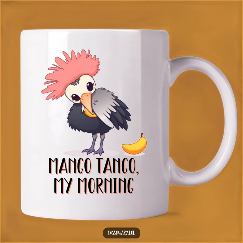 Funny Cassowary Mango Nudge Mug: A Hilarious Birdie Gift Idea