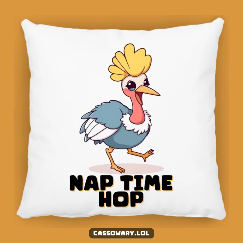 Funny Kawaii Cassowary Hop Pillow: Cozy Comfort with a Cheerful Funny Gift