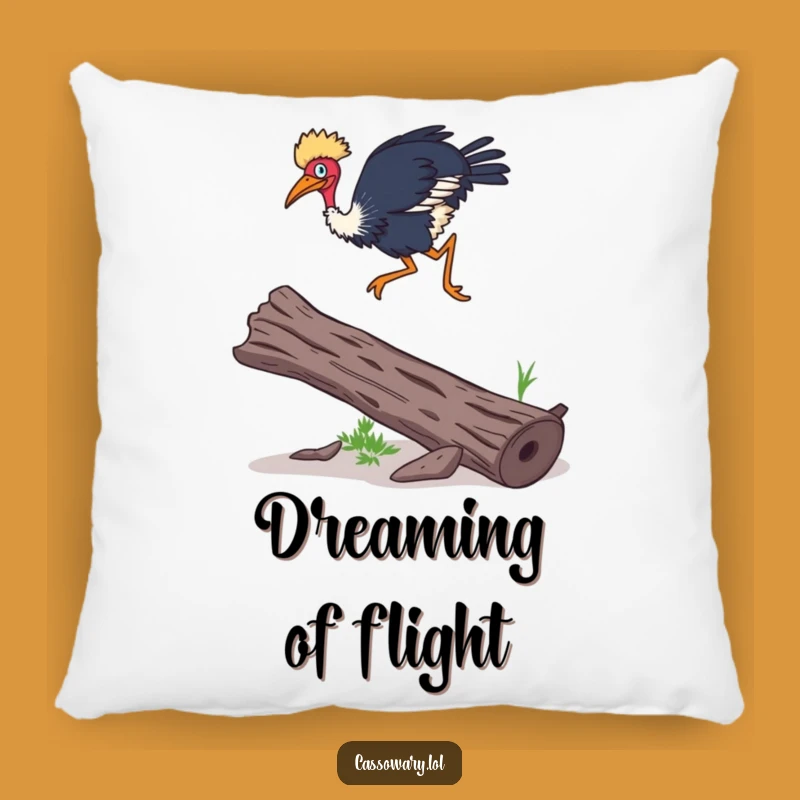 Soft Funny Cassowary Agility Pillow - Cozy Bird Action Decor