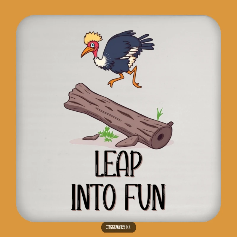 Funny Cassowary Agility Coaster - Dynamic Protection for Your Table