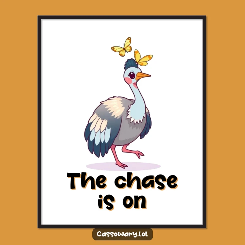 Funny Cassowary Winged Quest Poster: Bring Movement to Your Walls