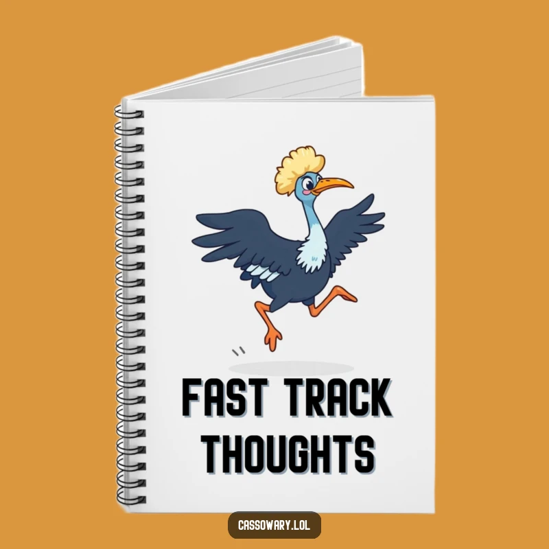 Funny Cassowary Dash Notebook: Powerful Bird Journal - A Hilarious Unique Gift