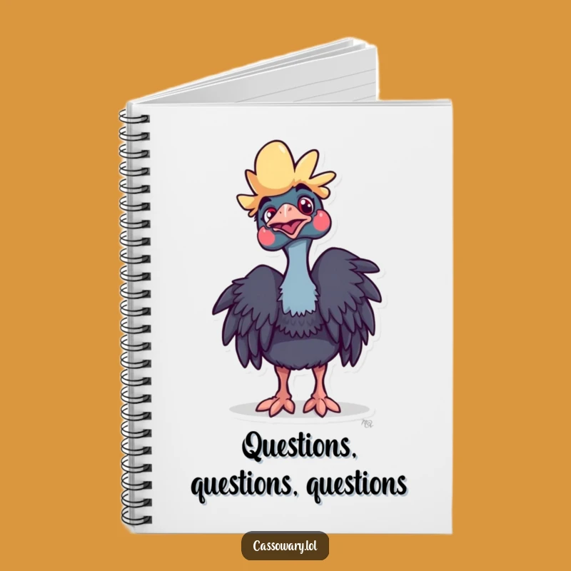 Funny Cassowary Curious Notebook: Playful Bird Journal - A Hilarious Unique Gift