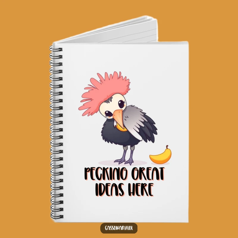 Funny Cassowary Idea Notebook: Jot Down Laughs & Notes Gift