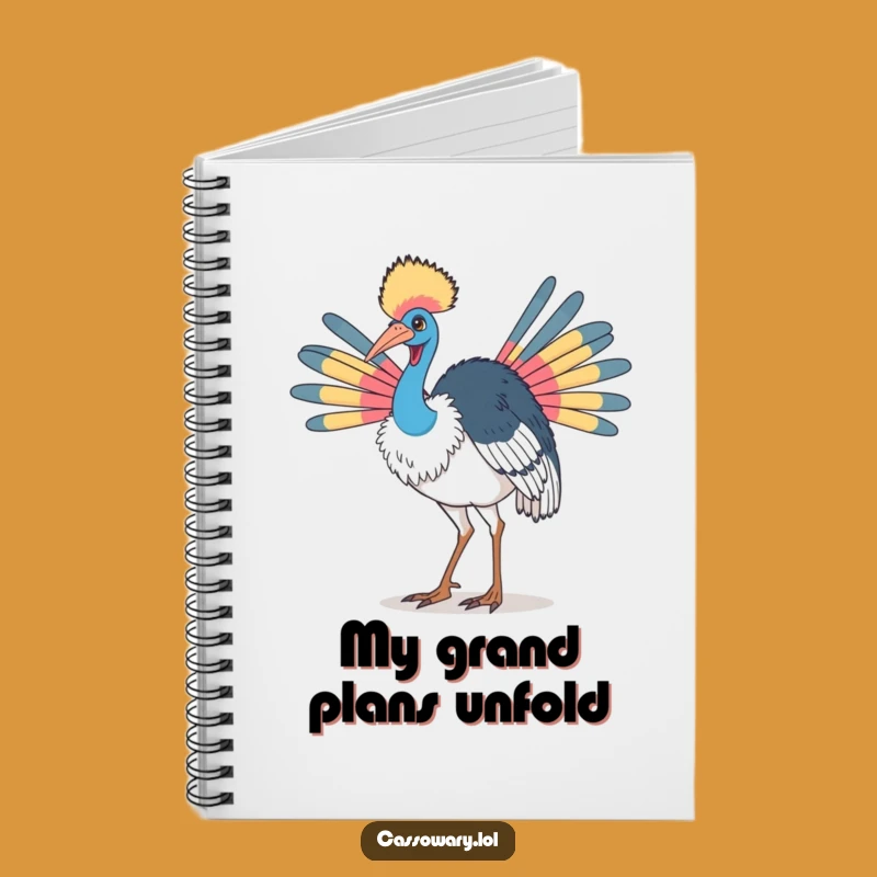 Funny Proud Cassowary Notebook: Jot Down Bold Ideas