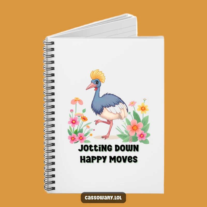 Funny Cassowary Dance Moves Notebook: Jot Down Your Happy Thoughts
