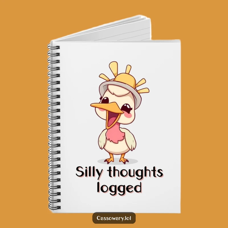 Funny Giggling Cassowary Notebook: Jot Down Giggles & Ideas Gift