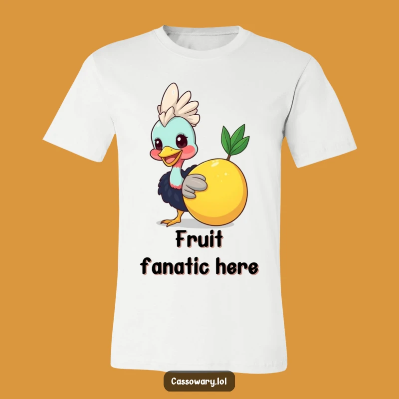 Funny Cassowary Fruit Smile T-Shirt: Wear Your Joy on Your Sleeve
