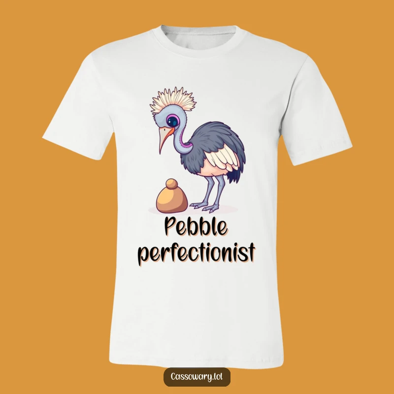 Funny Cassowary Pebble Wobble T-Shirt: Wear Your Best Efforts