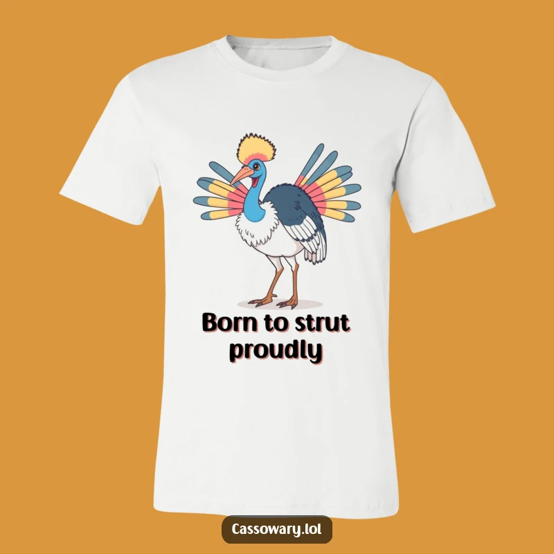 Funny Proud Cassowary Tee: Show Off Your Colorful Confidence