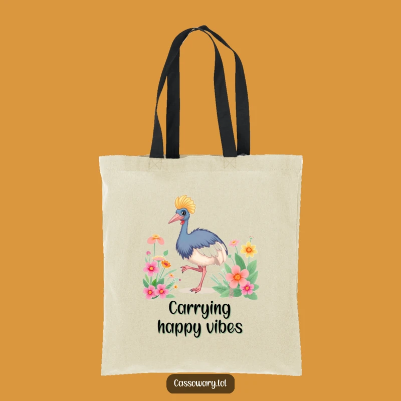 Funny Cassowary Dance Party Tote Bag: Carry Your Joyful Steps