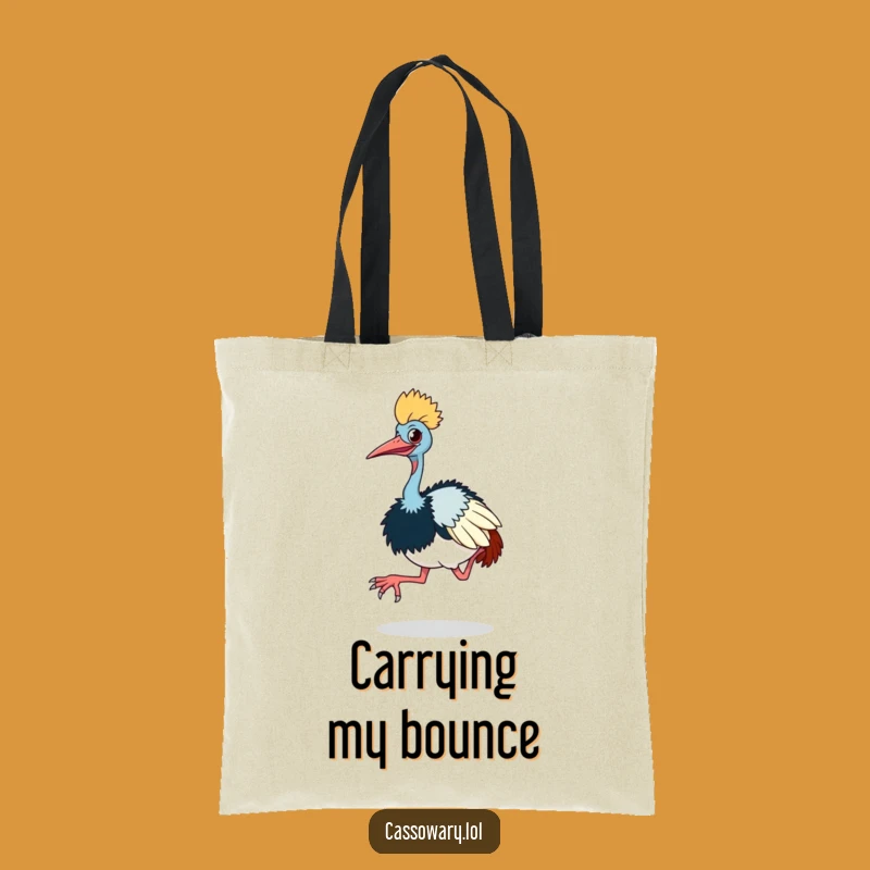 Funny Cassowary Hop Tote Bag - Carry Your Groovy Dance!