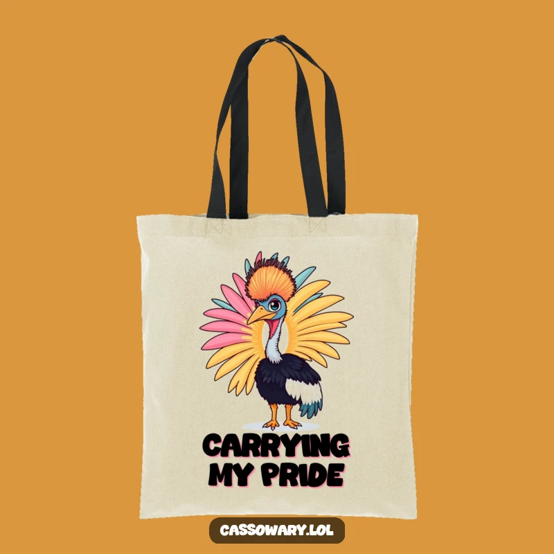 Funny Cassowary Feather Tote Bag - Bold Bird Carryall Gift!
