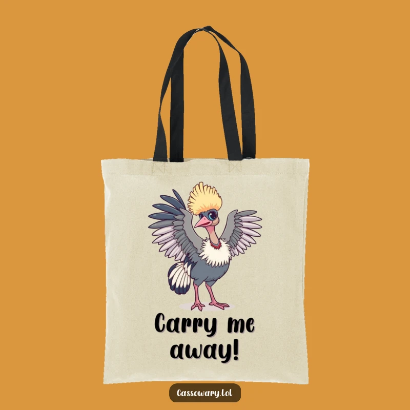 Funny Cassowary Flight Tote Bag - Adventure-Ready Bird Carry-All