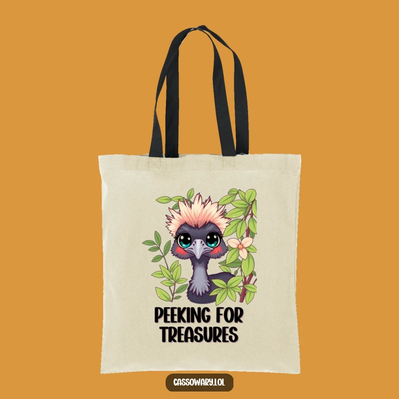 Funny Cassowary Secret Keeper Tote Bag: Carry Your Discoveries